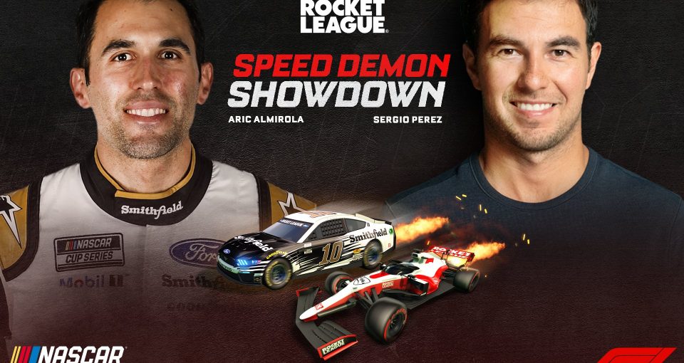 Almirola Perez Rocket League Showdown
