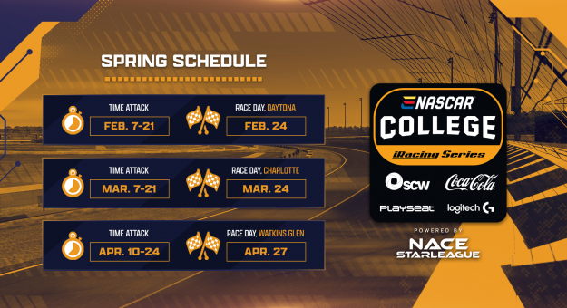 Visit NASCAR and NACE Starleague Bring Sim Racing to College Campuses Nationwide page