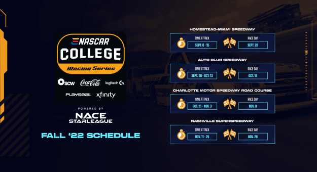 Visit eNASCAR College iRacing Series Back in Session with Four-Race Fall Schedule page