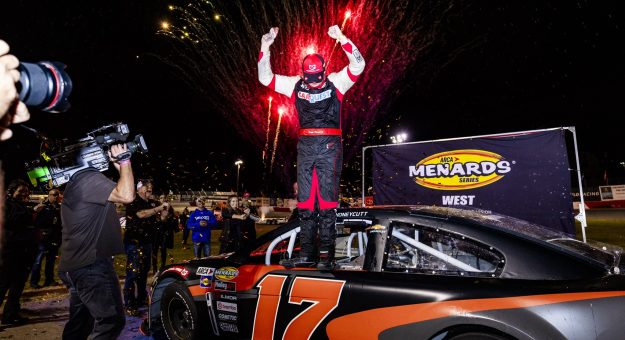 Visit Kaden Honeycutt scores a victory at All American Speedway in his West Series debut page