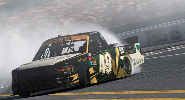 Visit UNC at Charlotte’s Garrett Lowe scores first eNASCAR College iRacing Series win at Talladega page