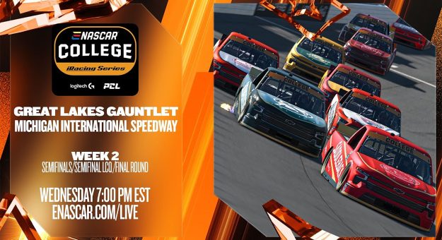 Visit 2025-26 eNASCAR College iRacing Series | Great Lakes Gauntlet | Week 2 Tournament Preview page